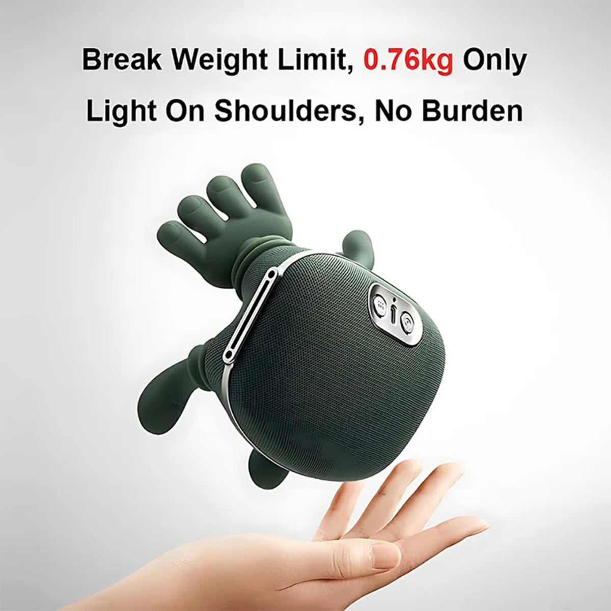 Heated Shiatsu Massager – Portable 4D Deep Tissue Neck and Back Massager — photo 7