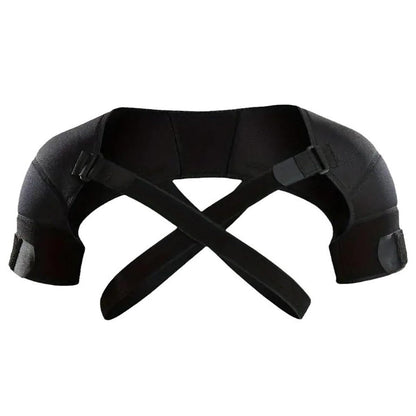 Adjustable Double Shoulder Brace Breathable Compression Support for Pain Relief — photo 7