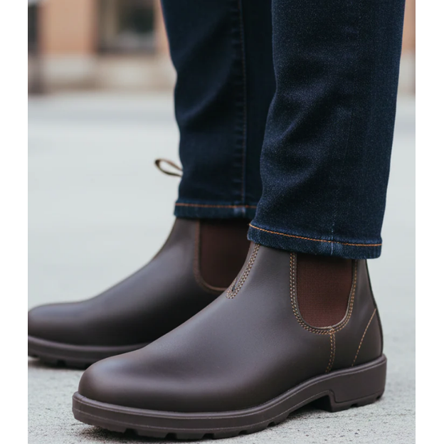Men's Chelsea Boots with Elastic Side Panels and Pull Tabs Waterproof Slip-On — photo 2