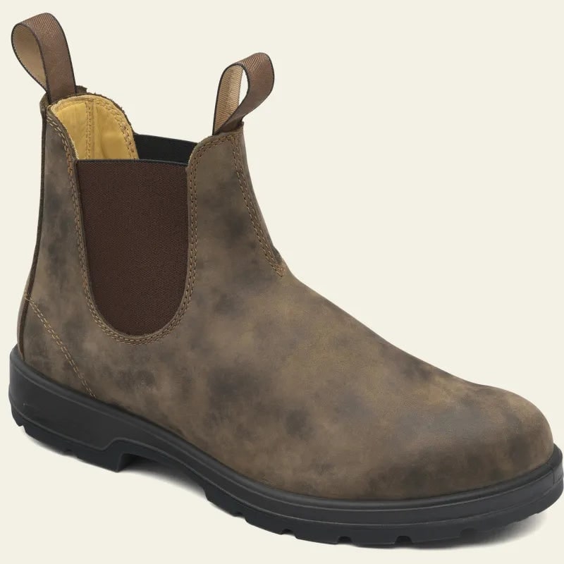 Men's Chelsea Boots with Elastic Side Panels and Pull Tabs Waterproof Slip-On — photo 3