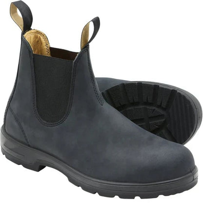 Men's Chelsea Boots with Elastic Side Panels and Pull Tabs Waterproof Slip-On — photo 4