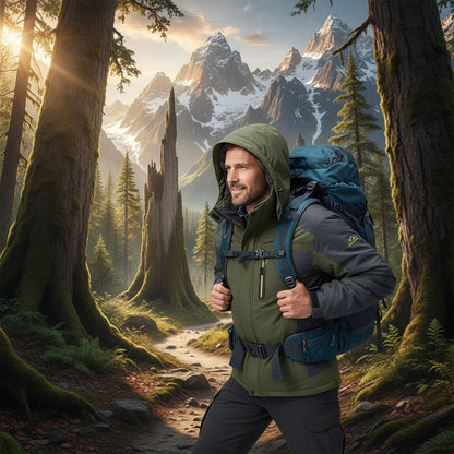 Men's Hooded Waterproof Jacket — Thermal Fleece Lining — photo 1