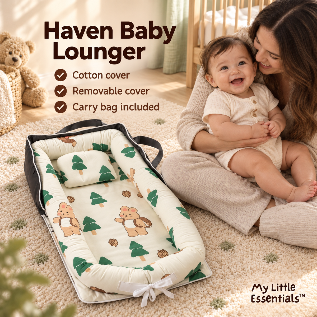 My Little Essentials™ Haven Baby Lounger — photo 2