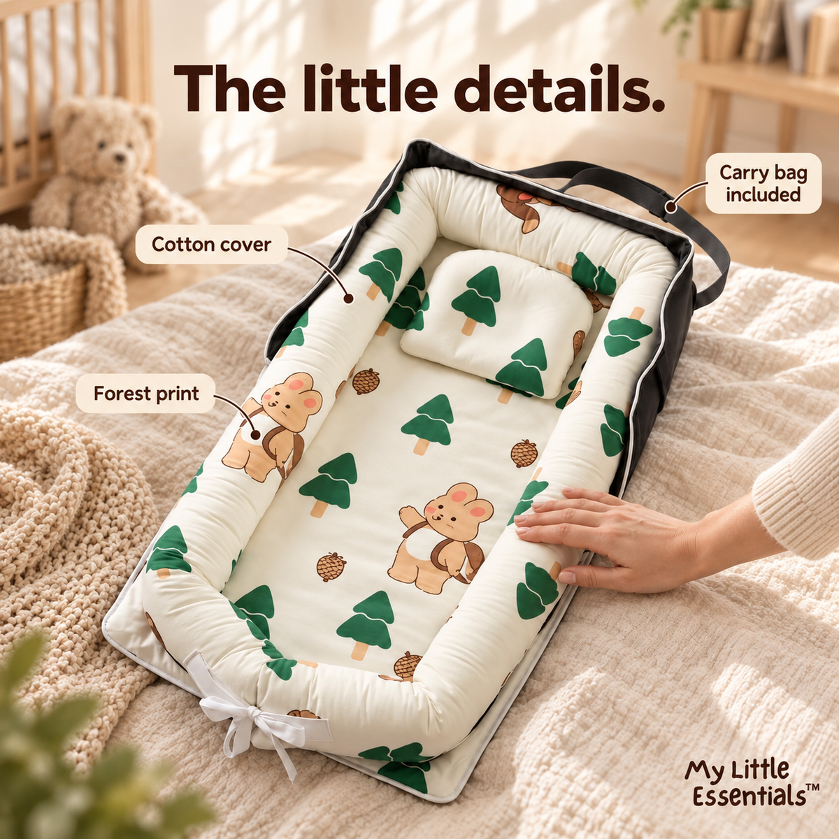 My Little Essentials™ Haven Baby Lounger — photo 3