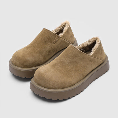 Women's Fur Lined Loafers with Wide Toe Box and Thick Non-Slip Sole | Comfortable Padded Walking Shoes for Everyday Wear — photo 3