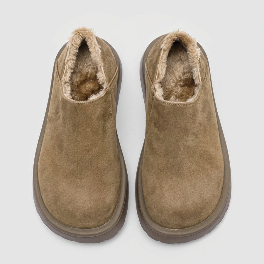 Women's Fur Lined Loafers with Wide Toe Box and Thick Non-Slip Sole | Comfortable Padded Walking Shoes for Everyday Wear — photo 4