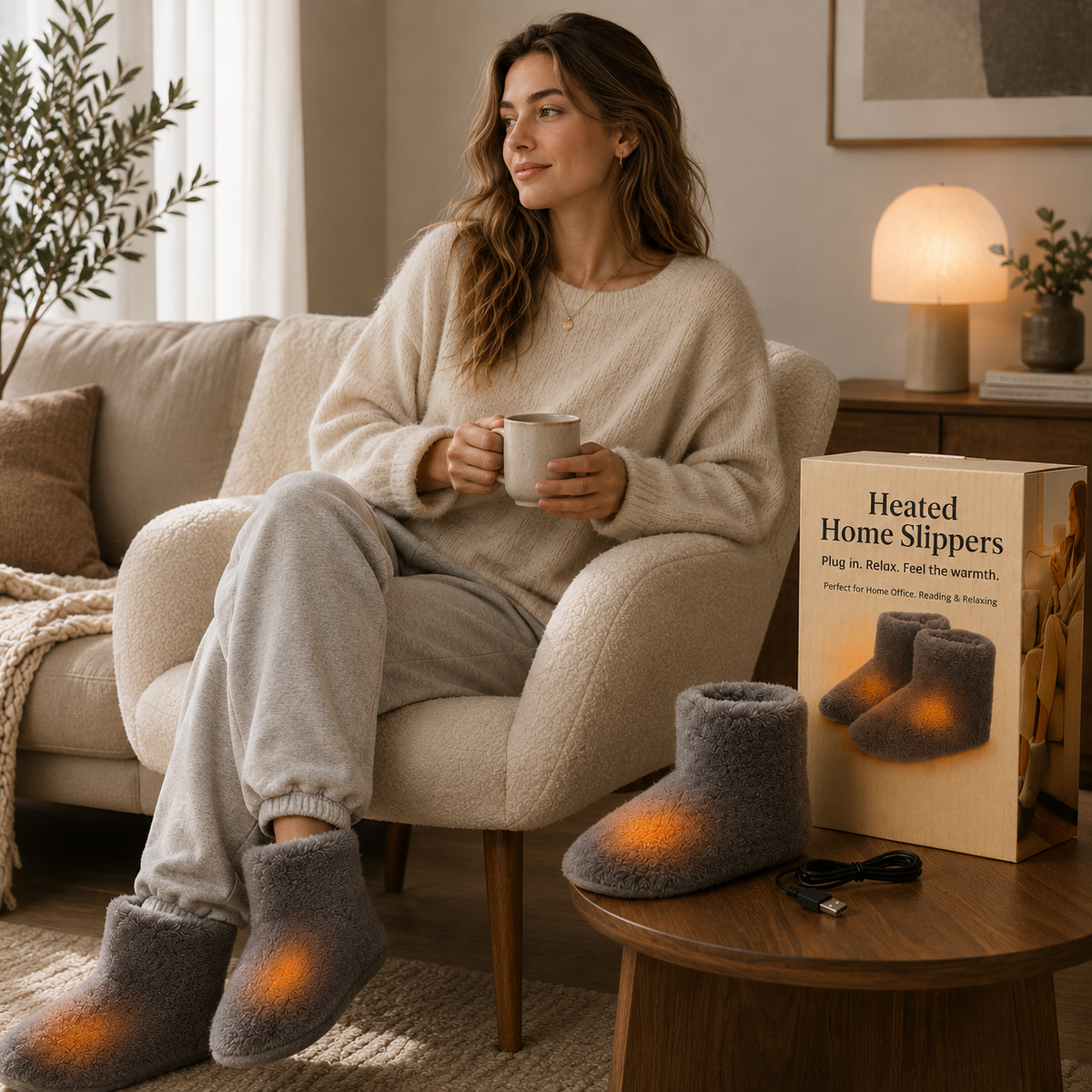 Como Cosy Heated Slippers — photo 2
