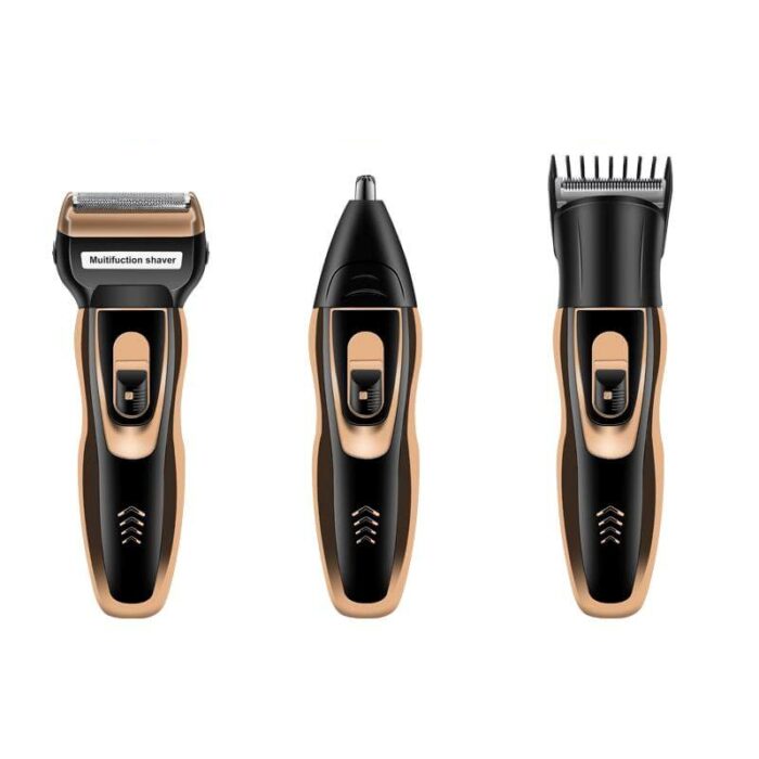 3-in-1 Trimmer – Rechargeable Beard Trimmer, Nose Hair Trimmer & Shaver with 3 Attachments, Compact for Travel — photo 3