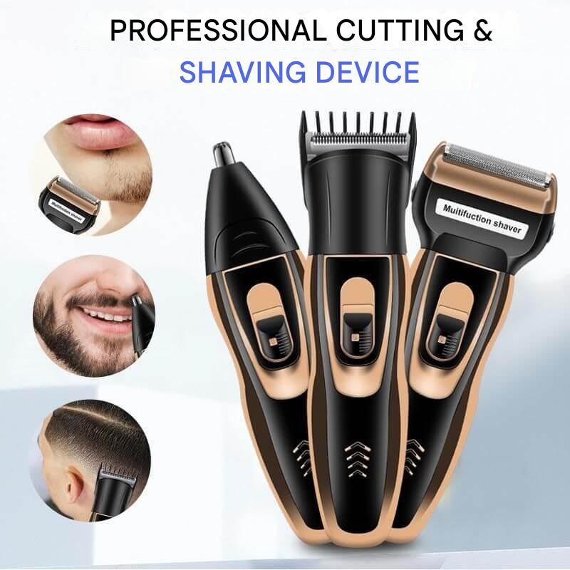 3-in-1 Trimmer – Rechargeable Beard Trimmer, Nose Hair Trimmer & Shaver with 3 Attachments, Compact for Travel — photo 5