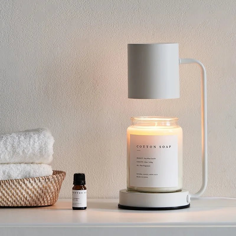 Candle Warmer Lamp – Electric Flameless Candle Warmer for Jar Candles, Melts Wax from the Top, White, Black or Metal — photo 2