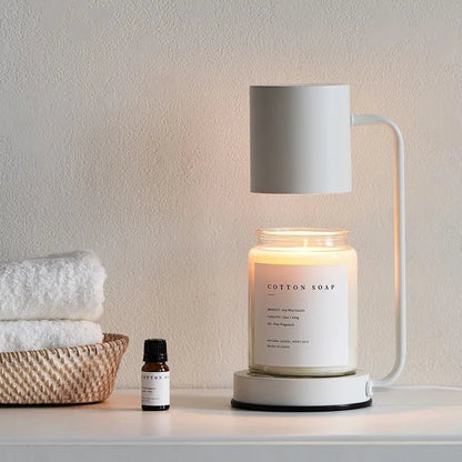 Candle Warmer Lamp – Electric Flameless Candle Warmer for Jar Candles, Melts Wax from the Top, White, Black or Metal — photo 2