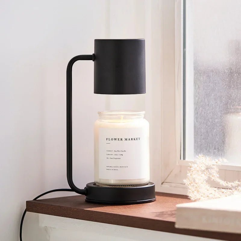 Candle Warmer Lamp – Electric Flameless Candle Warmer for Jar Candles, Melts Wax from the Top, White, Black or Metal — photo 6