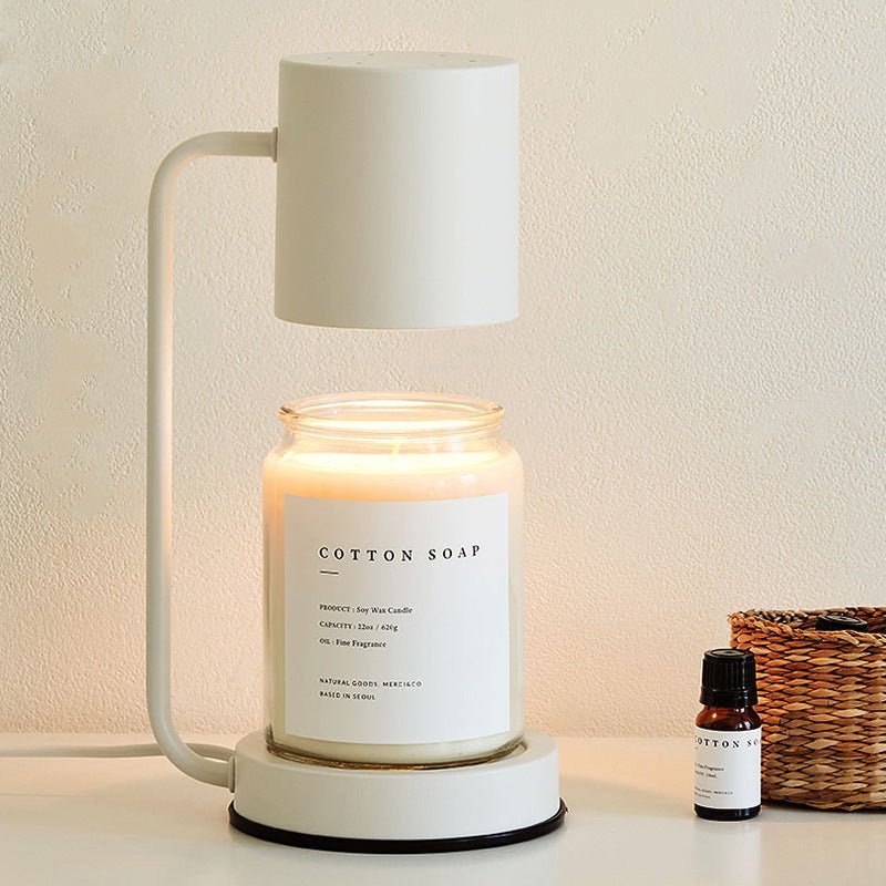 Candle Warmer Lamp – Electric Flameless Candle Warmer for Jar Candles, Melts Wax from the Top, White, Black or Metal — photo 7