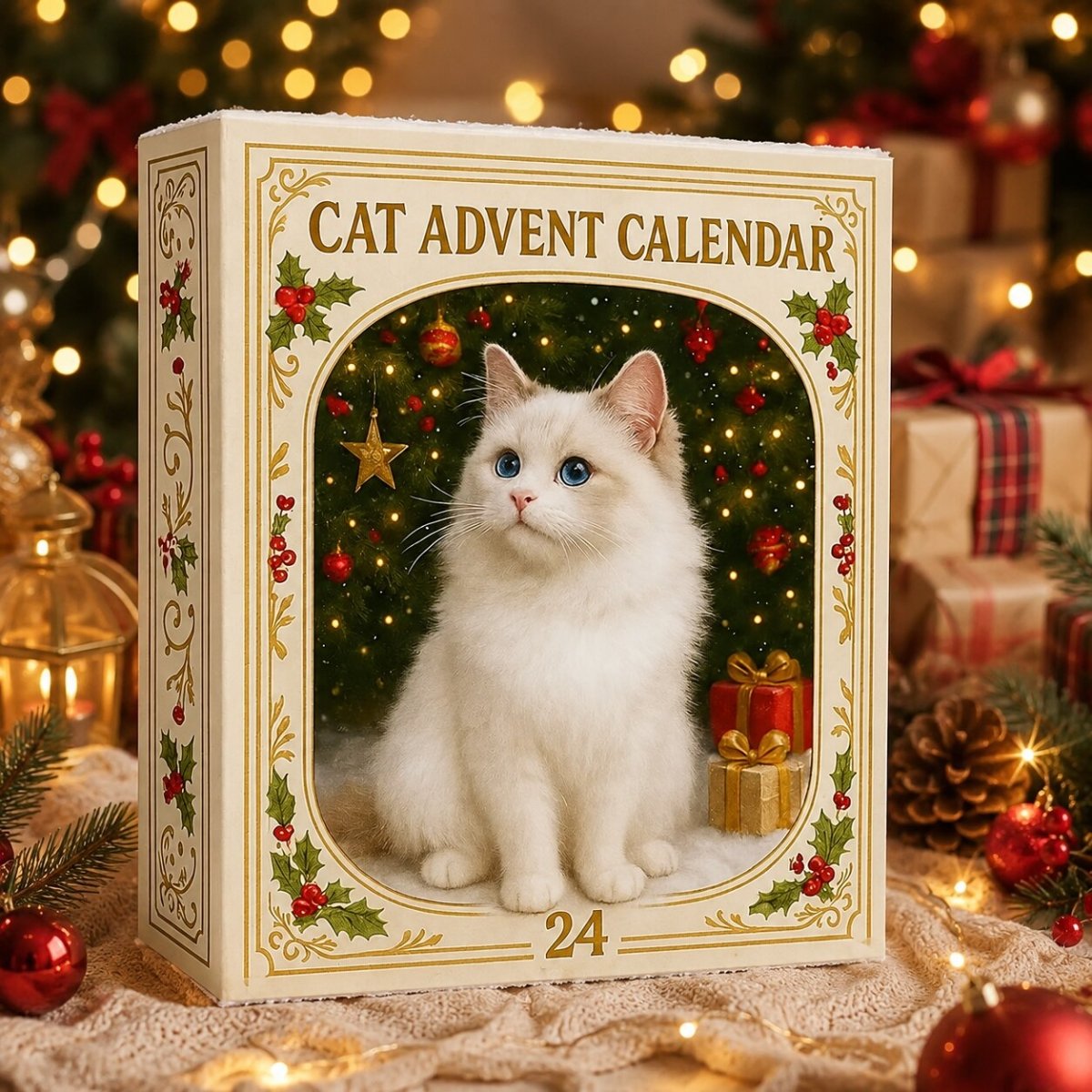 Cat Advent Calendar 2026 for Cat Lovers – Christmas Countdown with 24 Holiday Cat Figurines, Gift for Cat Lovers — photo 5