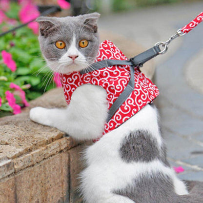 Cat Harness and Leash Set – Escape Proof Adjustable Mesh Vest Harness with Quick Release & 4 ft Leash, XS-S, Blue, Green or Red — photo 3