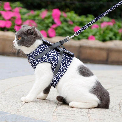 Cat Harness and Leash Set – Escape Proof Adjustable Mesh Vest Harness with Quick Release & 4 ft Leash, XS-S, Blue, Green or Red — photo 10
