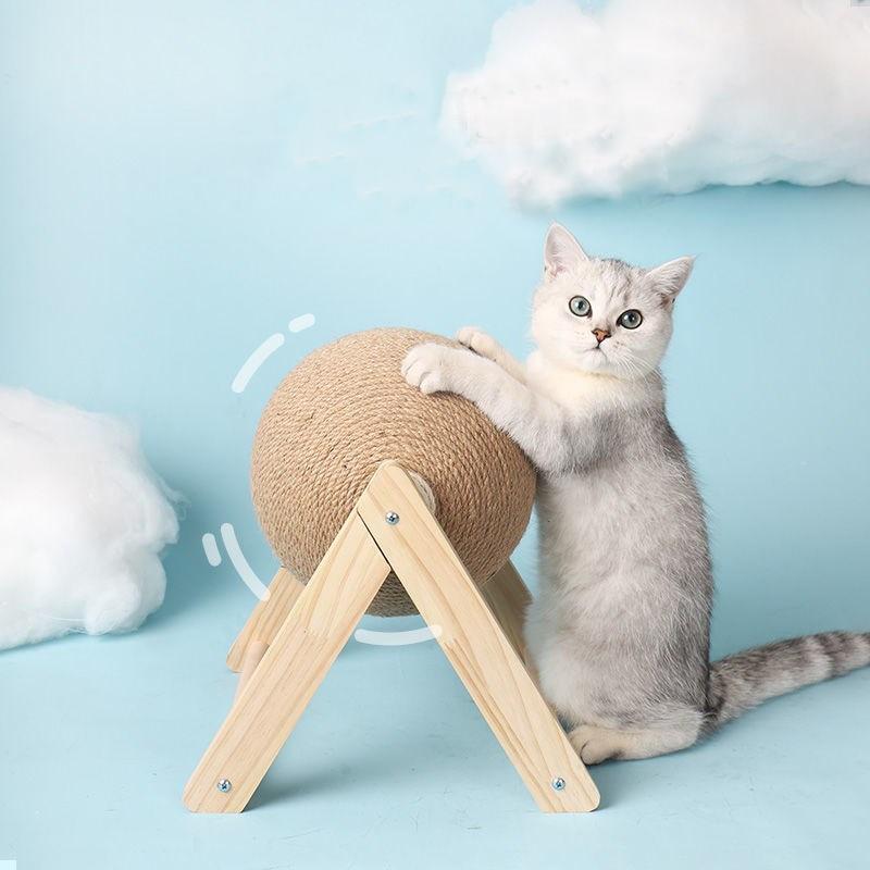 Cat Scratcher Toy with Ball Track – Interactive Cat Scratch Pad with Spinning Ball, 4.7 in or 6.3 in — photo 1
