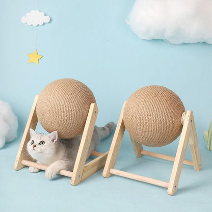 Cat Scratcher Toy with Ball Track – Interactive Cat Scratch Pad with Spinning Ball, 4.7 in or 6.3 in — photo 3