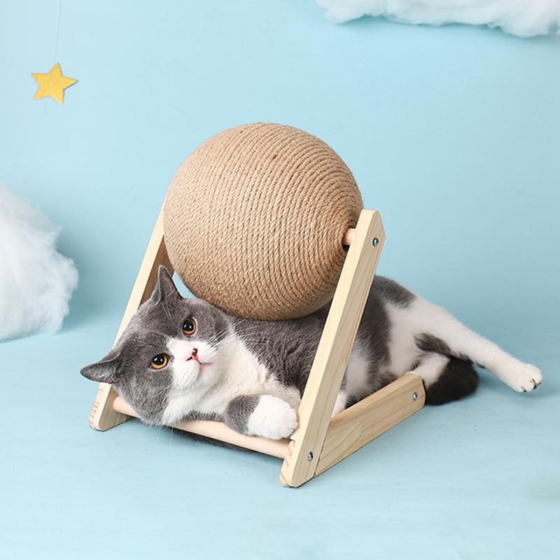 Cat Scratcher Toy with Ball Track – Interactive Cat Scratch Pad with Spinning Ball, 4.7 in or 6.3 in — photo 2
