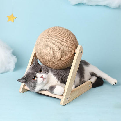 Cat Scratcher Toy with Ball Track – Interactive Cat Scratch Pad with Spinning Ball, 4.7 in or 6.3 in — photo 2