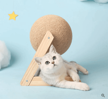 Cat Scratcher Toy with Ball Track – Interactive Cat Scratch Pad with Spinning Ball, 4.7 in or 6.3 in — photo 5