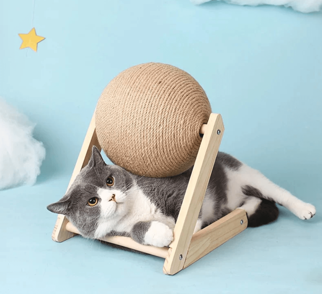 Cat Scratcher Toy with Ball Track – Interactive Cat Scratch Pad with Spinning Ball, 4.7 in or 6.3 in — photo 6