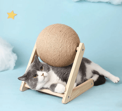 Cat Scratcher Toy with Ball Track – Interactive Cat Scratch Pad with Spinning Ball, 4.7 in or 6.3 in — photo 6