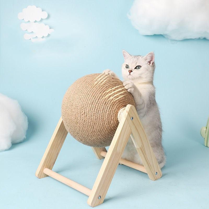 Cat Scratcher Toy with Ball Track – Interactive Cat Scratch Pad with Spinning Ball, 4.7 in or 6.3 in — photo 7