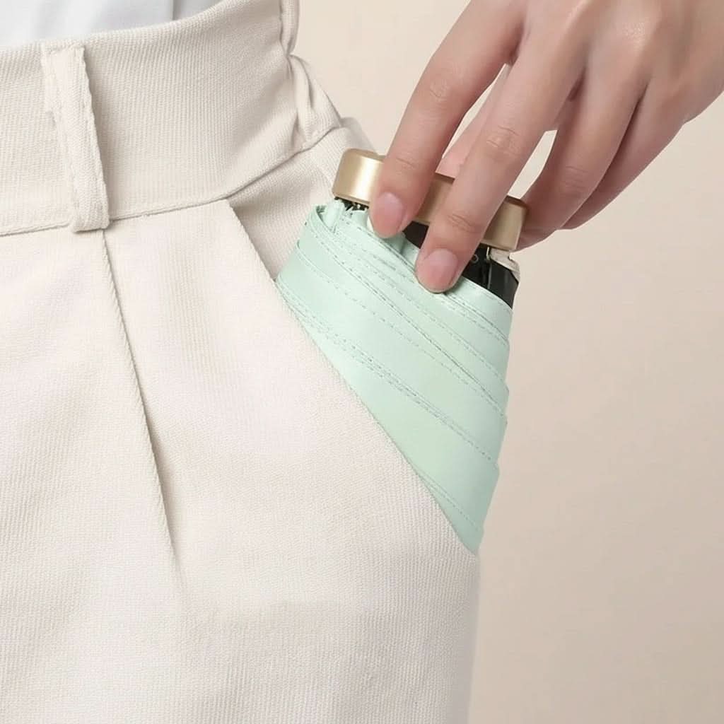 Compact Travel Umbrella – Lightweight Water-Repellent Pocket Umbrella, Only 8.8 oz, 7.5 in Folded, 8 Colours — photo 6