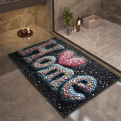 Diatomite Bath Mat with Non-Slip Rubber Base – Quick Dry Absorbent Bath Mat, 17 Designs, 16 x 24 to 24 x 35 in — photo 9