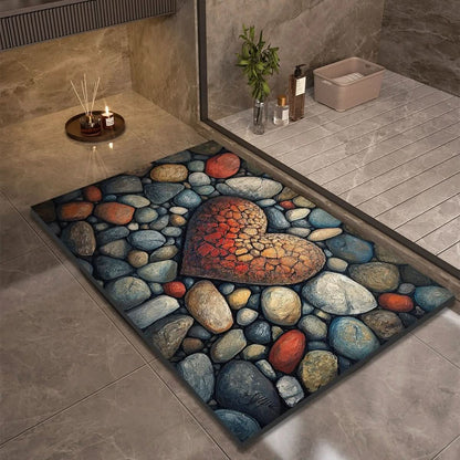 Diatomite Bath Mat with Non-Slip Rubber Base – Quick Dry Absorbent Bath Mat, 17 Designs, 16 x 24 to 24 x 35 in — photo 11