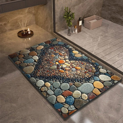 Diatomite Bath Mat with Non-Slip Rubber Base – Quick Dry Absorbent Bath Mat, 17 Designs, 16 x 24 to 24 x 35 in — photo 17