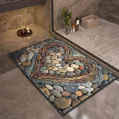 Diatomite Bath Mat with Non-Slip Rubber Base – Quick Dry Absorbent Bath Mat, 17 Designs, 16 x 24 to 24 x 35 in — photo 12