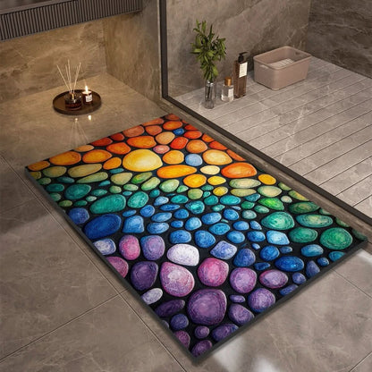 Diatomite Bath Mat with Non-Slip Rubber Base – Quick Dry Absorbent Bath Mat, 17 Designs, 16 x 24 to 24 x 35 in — photo 5