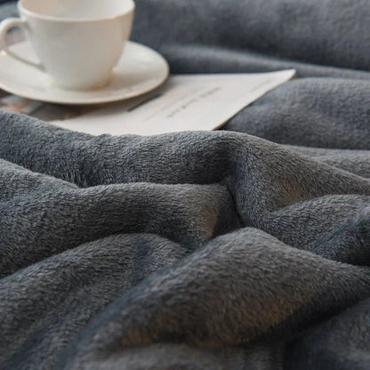 Double-Sided Flannel & Fleece Throw Blanket – Soft Warm Blanket for Bed and Couch, 12 Colours, 5 Sizes — photo 3