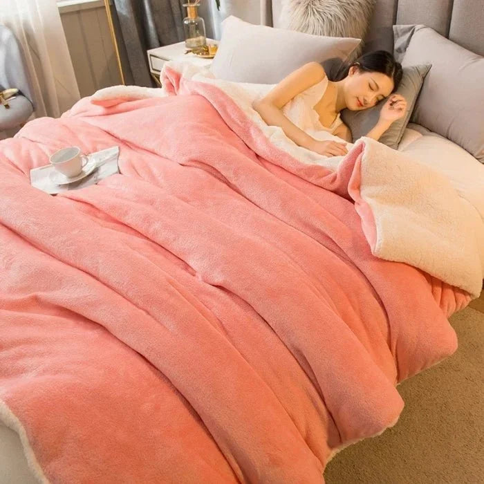 Double-Sided Flannel & Fleece Throw Blanket – Soft Warm Blanket for Bed and Couch, 12 Colours, 5 Sizes — photo 7