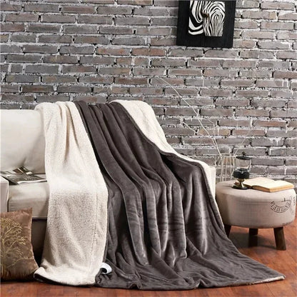 Double-Sided Flannel & Fleece Throw Blanket – Soft Warm Blanket for Bed and Couch, 12 Colours, 5 Sizes — photo 5