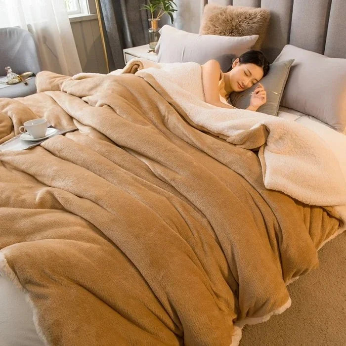Double-Sided Flannel & Fleece Throw Blanket – Soft Warm Blanket for Bed and Couch, 12 Colours, 5 Sizes — photo 12