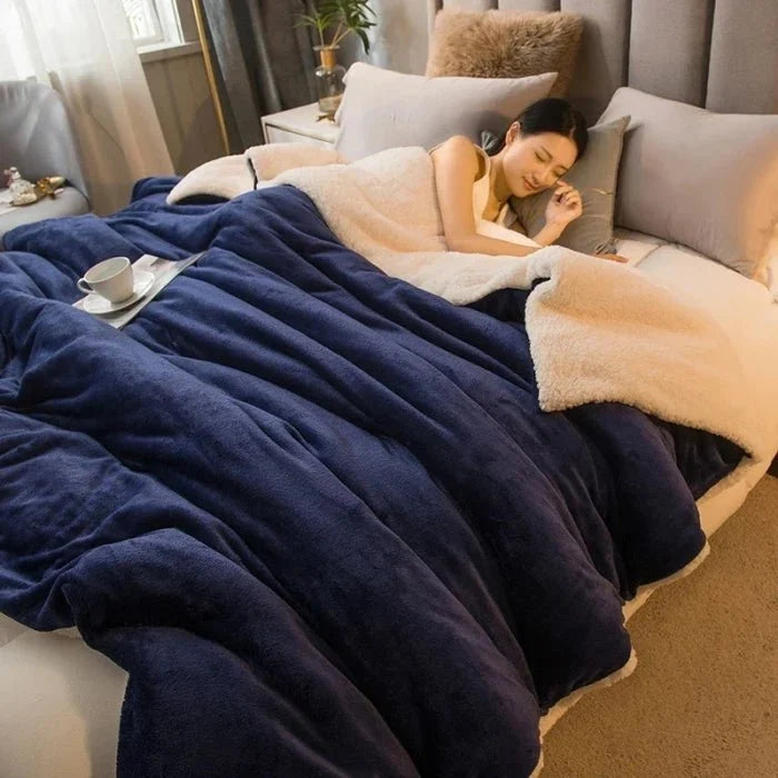 Double-Sided Flannel & Fleece Throw Blanket – Soft Warm Blanket for Bed and Couch, 12 Colours, 5 Sizes — photo 17