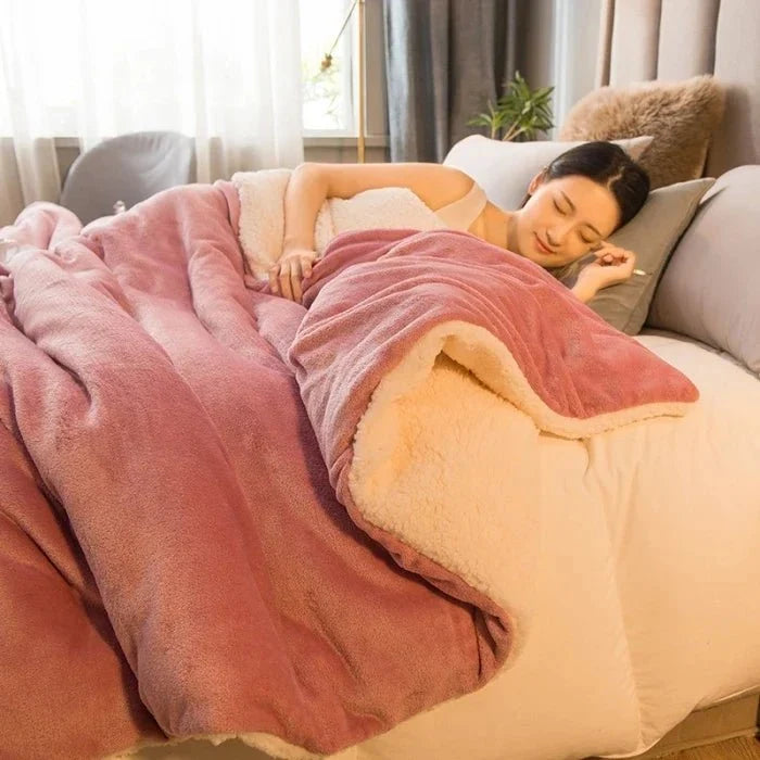 Double-Sided Flannel & Fleece Throw Blanket – Soft Warm Blanket for Bed and Couch, 12 Colours, 5 Sizes — photo 18