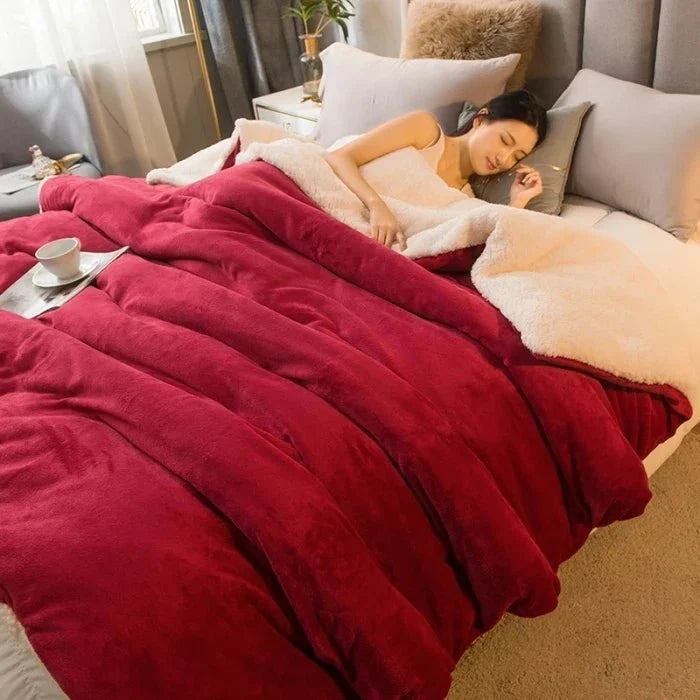 Double-Sided Flannel & Fleece Throw Blanket – Soft Warm Blanket for Bed and Couch, 12 Colours, 5 Sizes — photo 14