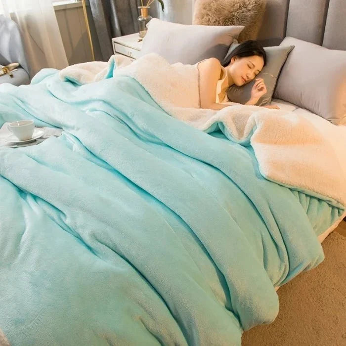 Double-Sided Flannel & Fleece Throw Blanket – Soft Warm Blanket for Bed and Couch, 12 Colours, 5 Sizes — photo 15