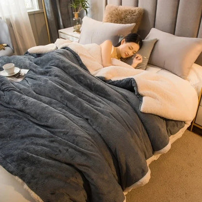 Double-Sided Flannel & Fleece Throw Blanket – Soft Warm Blanket for Bed and Couch, 12 Colours, 5 Sizes — photo 9