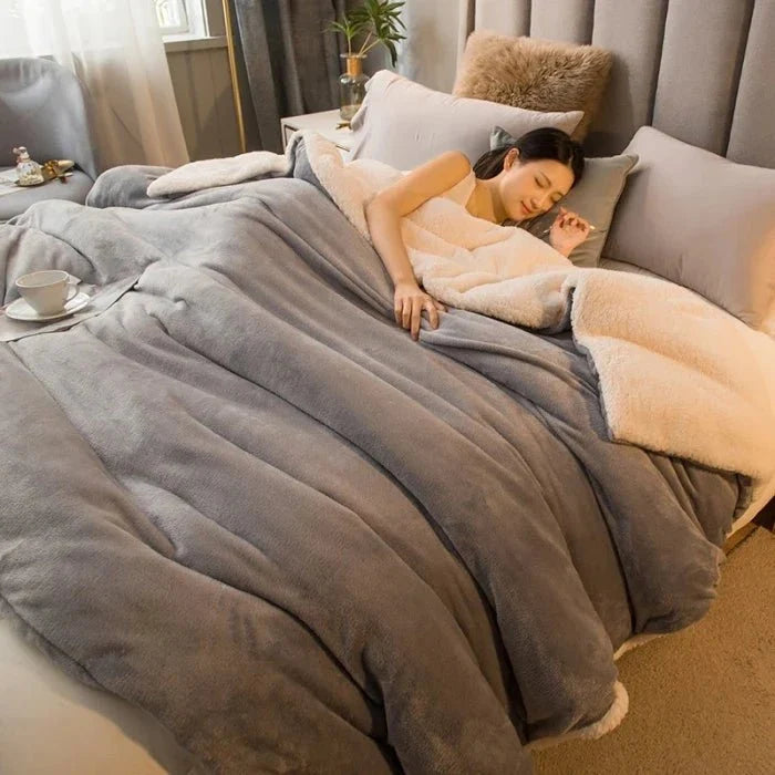 Double-Sided Flannel & Fleece Throw Blanket – Soft Warm Blanket for Bed and Couch, 12 Colours, 5 Sizes — photo 10