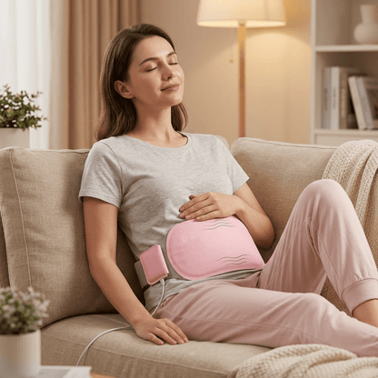 Electric Belly Warmer – Rechargeable Heating Pad with Vibration & 3 Heat Settings, Cordless Wearable Warmth — photo 2