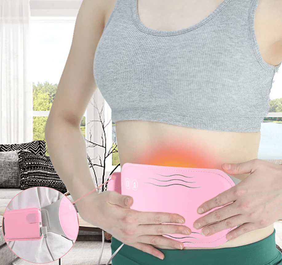 Electric Belly Warmer – Rechargeable Heating Pad with Vibration & 3 Heat Settings, Cordless Wearable Warmth — photo 3
