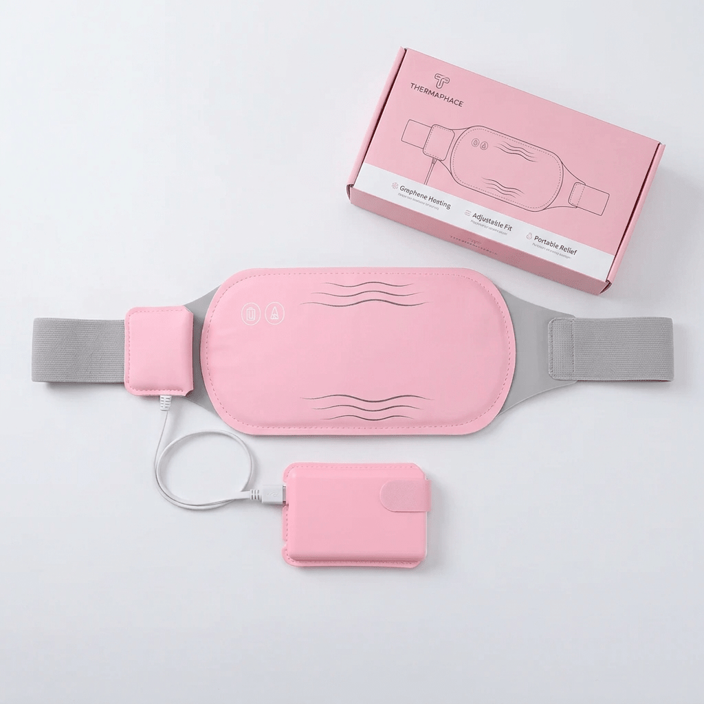 Electric Belly Warmer – Rechargeable Heating Pad with Vibration & 3 Heat Settings, Cordless Wearable Warmth — photo 4
