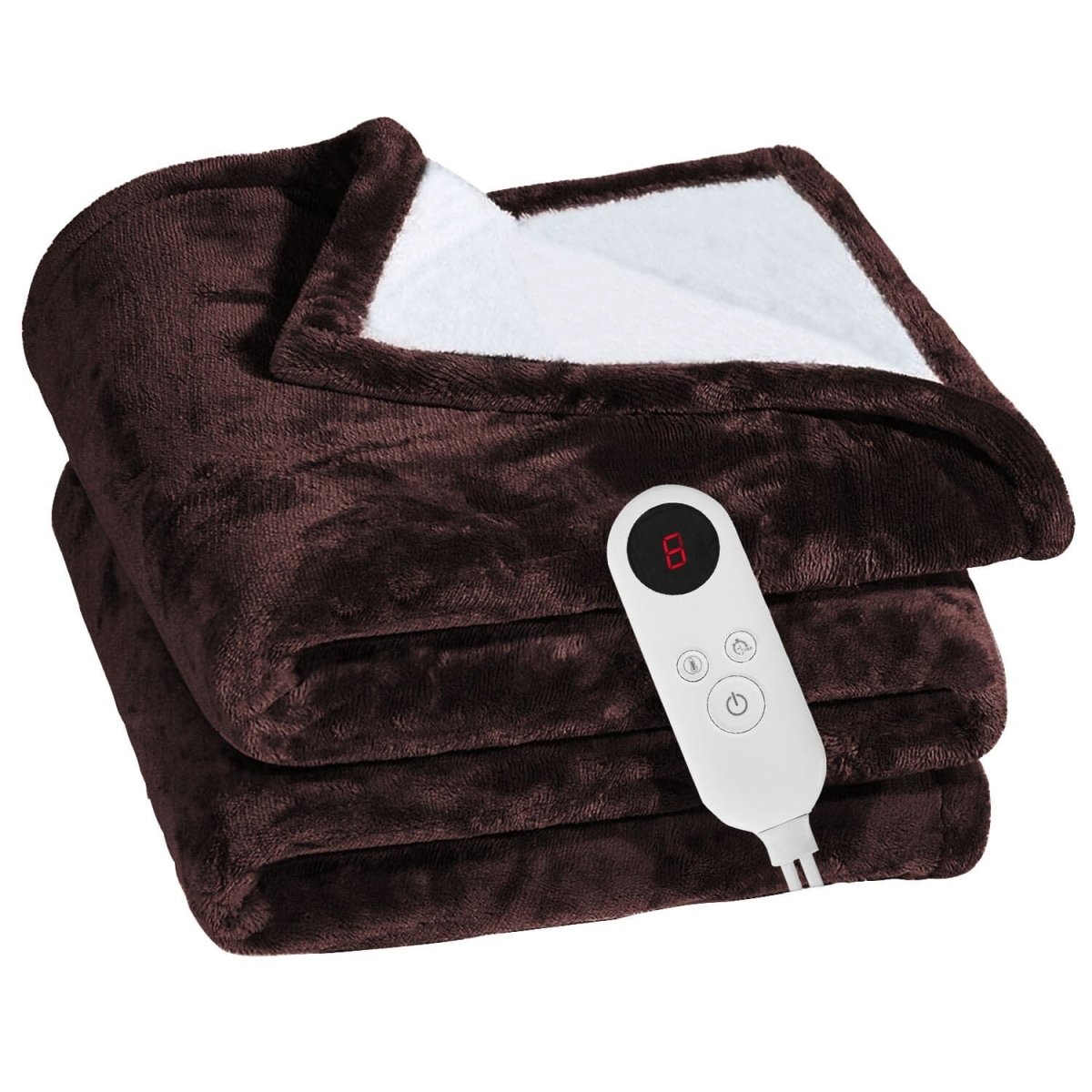 Electric Heated Flannel Blanket – Soft Heated Throw with 6 Heat Settings, 1–8h Timer & Auto Shut-Off – CozyHeat — photo 2