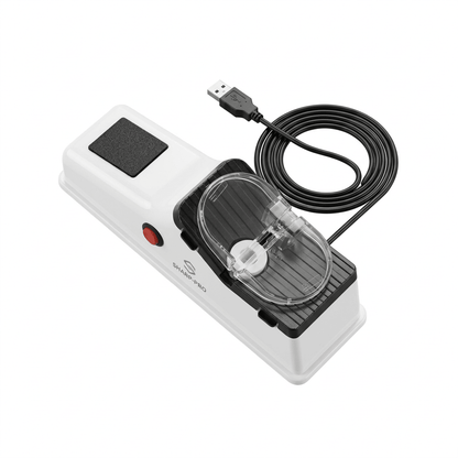 Electric Knife Sharpener with USB Power – Compact Kitchen Knife Sharpener in Modern ABS Housing — photo 1