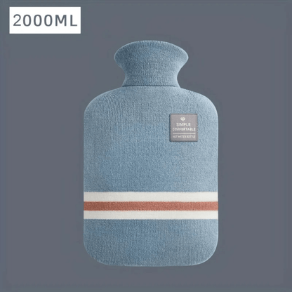 Hot Water Bottle with Knit Cover, 34 oz – Soft Warmth for Cold Winter Nights, 5 Colours — photo 10